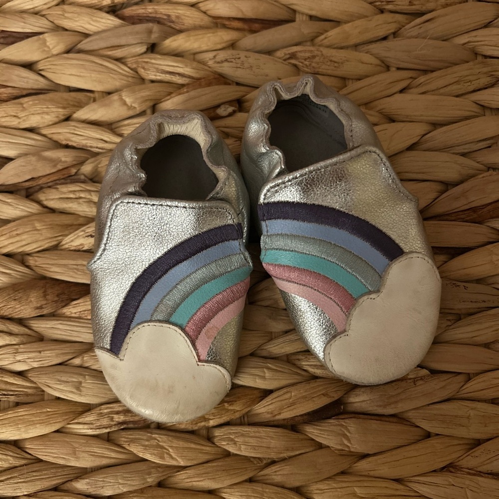 Robeez Baby Girl Rainbow Shoes